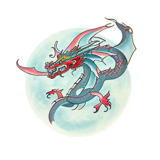 dragon wrapped around my arm tattoo design idea