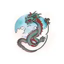 dragon wrapped around my arm tattoo design idea