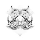 Taurus and Capricorn together love  tattoo design idea