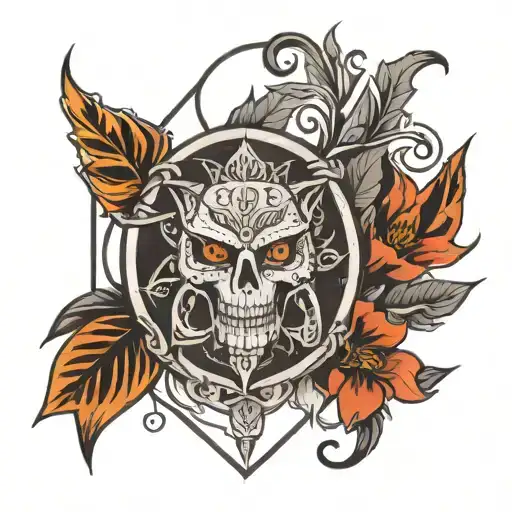 sandevistan simple lines back tattoo tattoo design idea