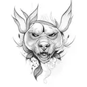 lust tattoo design idea