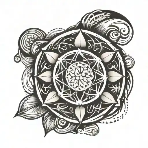 Seed Of Life tattoo design idea
