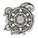 Seed Of Life tattoo design idea