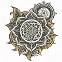 Seed Of Life tattoo design idea