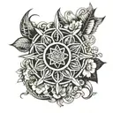 Seed Of Life tattoo design idea