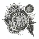 Seed Of Life tattoo design idea