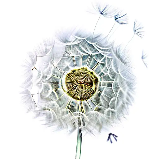 Dandelion tattoo design idea