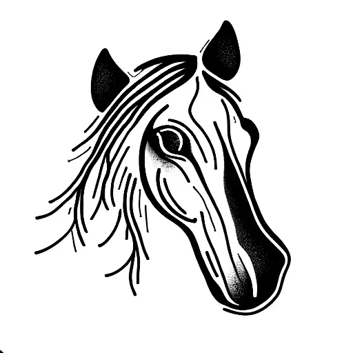 horse  tattoo design idea