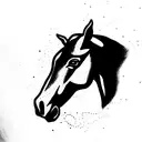 horse  tattoo design idea