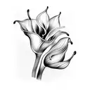 calla lilly tattoo design idea