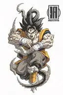 dragon ball tattoo design idea