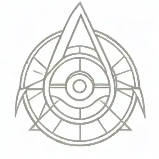 An abstract tattoo featuring the Eye of Sauron and the Death Star merging together, representing the client's love for both Lord of the Rings and Star Wars tattoo design idea