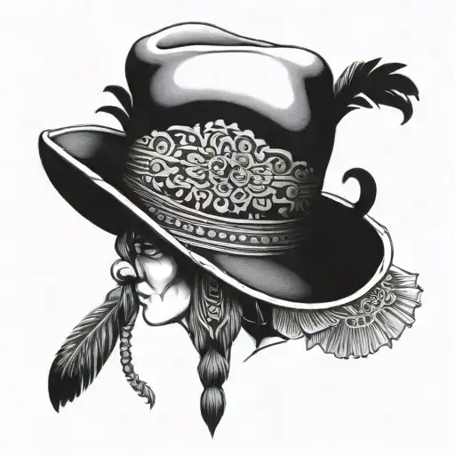 Colombian hat (vueltiao hat) tattoo design idea