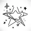 star child tattoo design idea