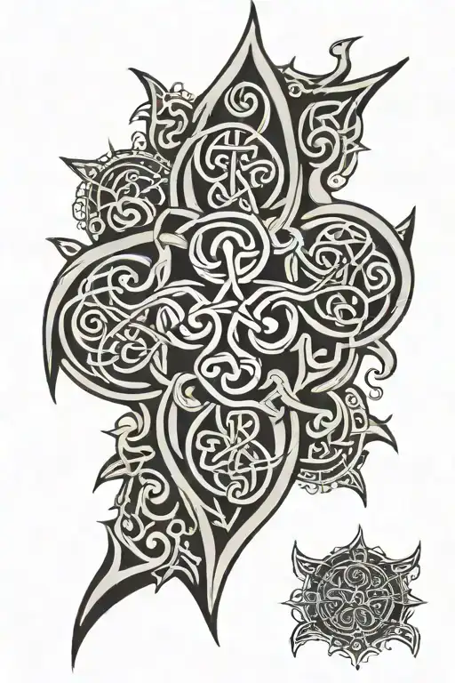 Celtic tribal tattoo tattoo design idea