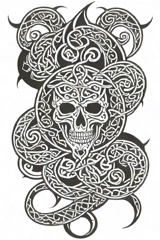 Celtic tribal tattoo tattoo design idea