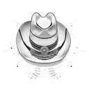 cowboy hat, puro anda bones tattoo design idea