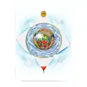 tarot card "Le Monde" tattoo design idea