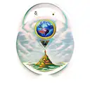 tarot card "Le Monde" tattoo design idea