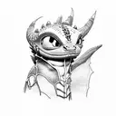 stack of books with How to Train Your Dragon Toothless Dragon tattoo design idea