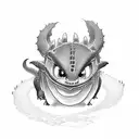 stack of books with How to Train Your Dragon Toothless Dragon tattoo design idea