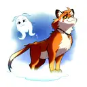 I want a tattoo where Simba looks up to the night sky and sees the ghost of mufasa tattoo design idea