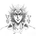 bleach aizen tattoo design idea