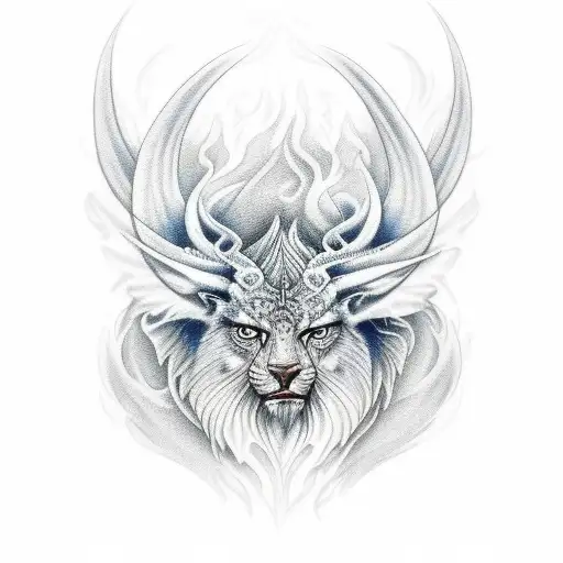 cook fire and ice tattoo design idea
