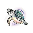 Turtle tattoo design idea