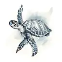 Turtle tattoo design idea