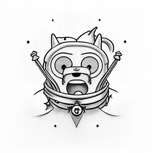 adventure time tattoo design idea