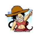 monkey d luffy tattoo design idea