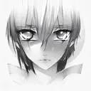 anime eyes in a rectangular box tattoo design idea