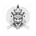 Jester tattoo design idea