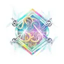 broken chains tattoo design idea