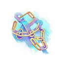 broken chains tattoo design idea