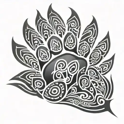 berserk bear paw tattoo design idea