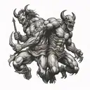 God vs the devil fighting tattoo design tattoo design idea
