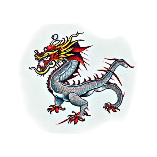 China Dragon tattoo design idea