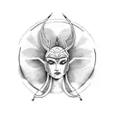 artemis tattoo design idea
