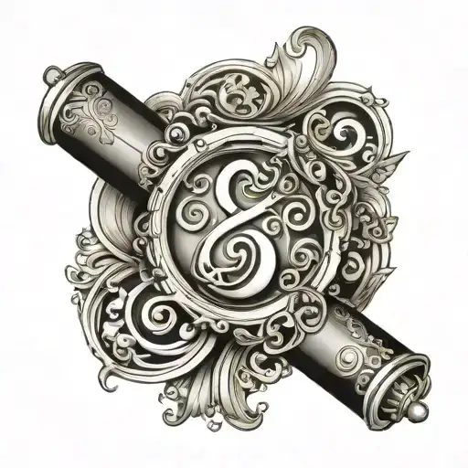 Scroll saying I tattoo design idea
