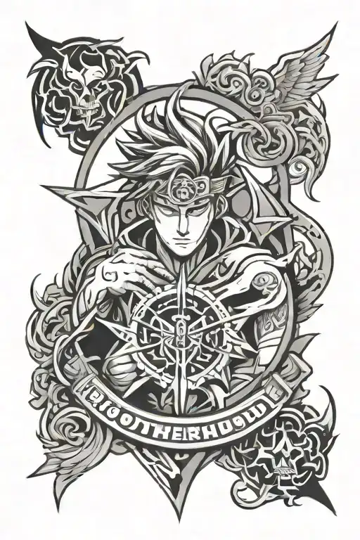 Brotherhood logo and an anime tattoo design idea