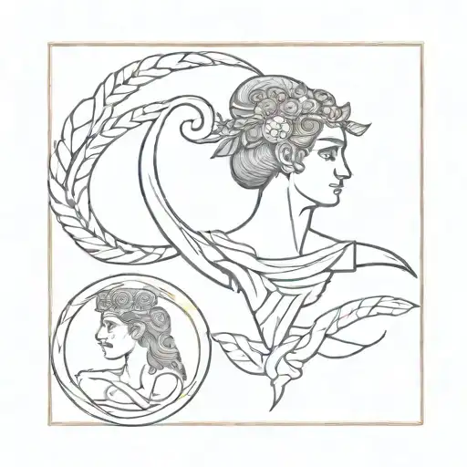ancient Greek mythology tattoo design idea