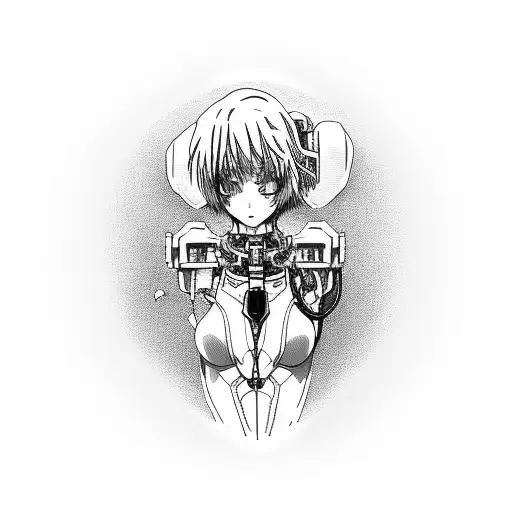 Rei Ayanami tattoo design idea