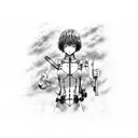 Rei Ayanami tattoo design idea