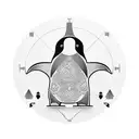 emperor penguin tattoo design idea