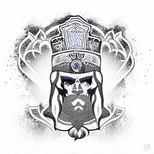 Siberian Russia power tattoo design idea