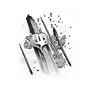 sugar cane tattoo design idea