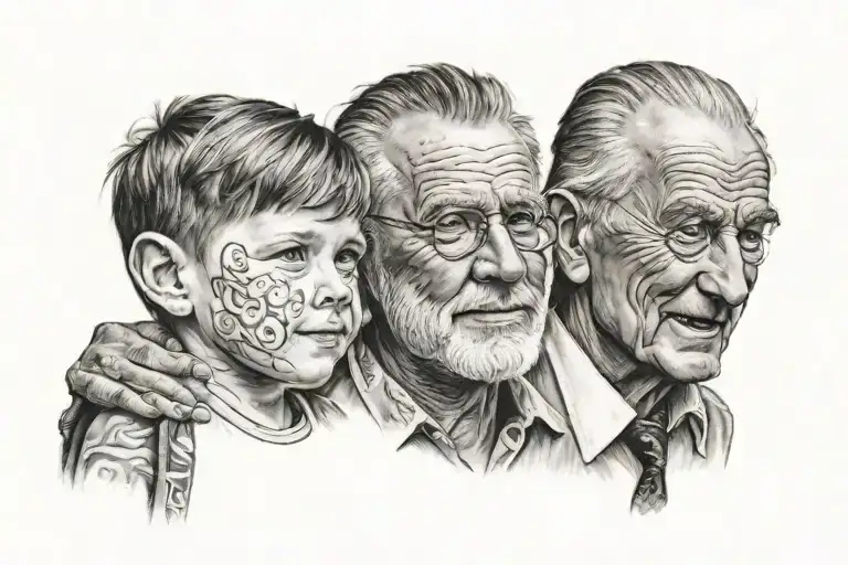 dad and son tattoo tattoo design idea