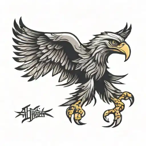 albanian eagle tattoo design idea